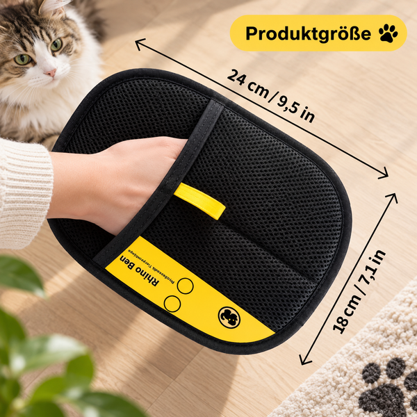 Tierhaar-Handschuhe für Katzen & Hunde – 2-in-1 mit Fusselbürste