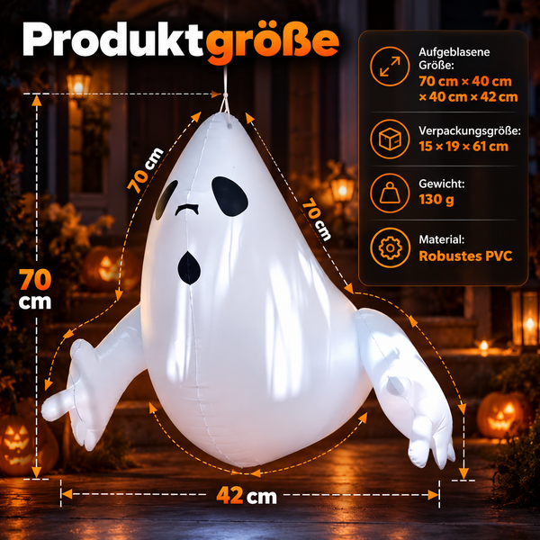 Aufblasbare Halloween-Figur – Geister & Kürbisse zur Auswahl