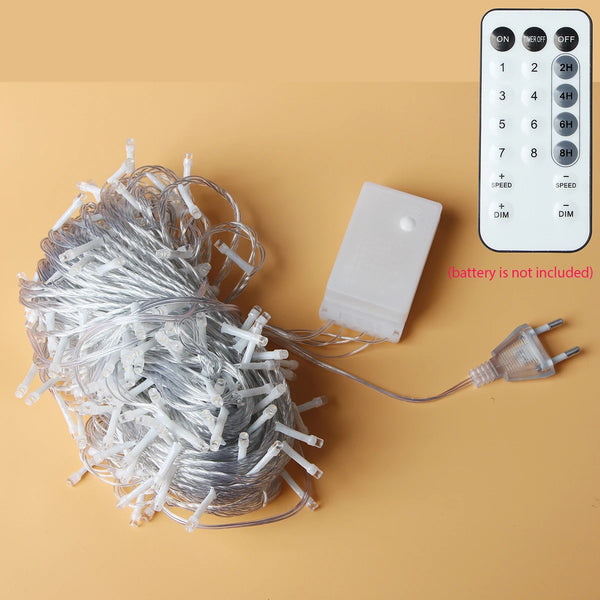 LED Lichterkette mit Fernbedienung – 100 bis 800 LEDs, warmweiß & kaltweiß