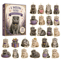 Acryl-Adventskalender 2026 Motiv Katze