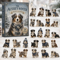 Acryl-Adventskalender 2026 Motiv Australian Shepherd