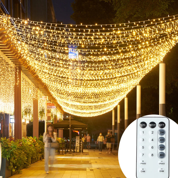 LED Lichterkette mit Fernbedienung – 100 bis 800 LEDs, warmweiß & kaltweiß