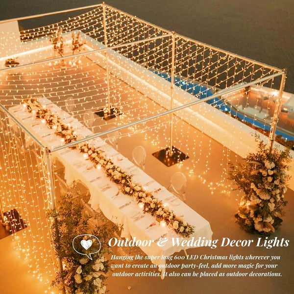 LED Lichterkette mit Fernbedienung – 100 bis 800 LEDs, warmweiß & kaltweiß