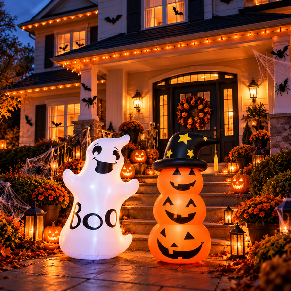 Aufblasbare Halloween-Figur – Geister & Kürbisse zur Auswahl