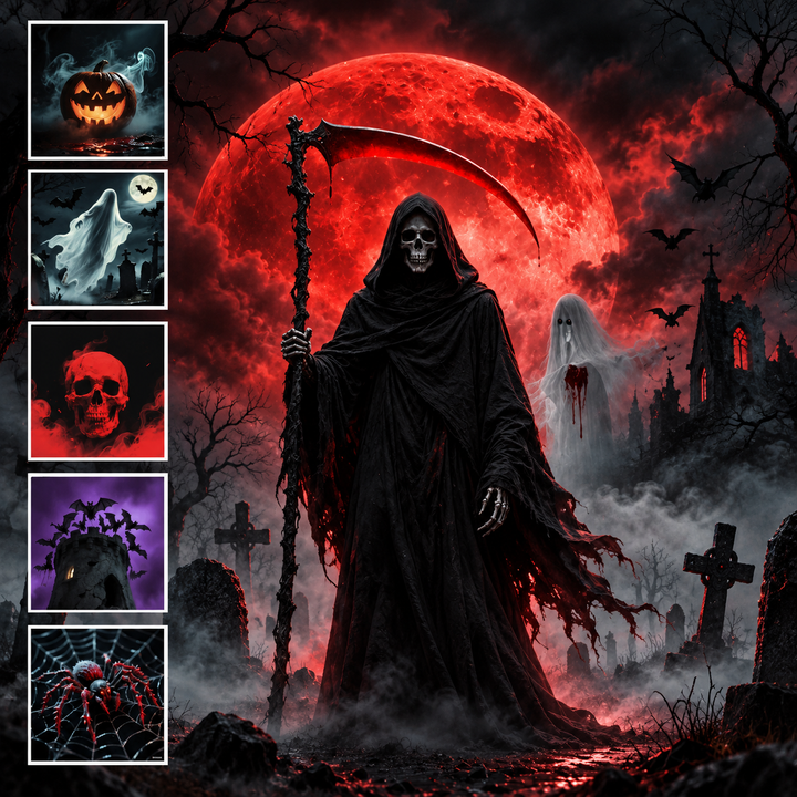 LED-Motivprojektor für Halloween mit USB-Anschluss