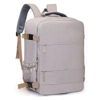 Handgepäck-Rucksack in Grau – Seitenansicht