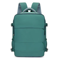 Handgepäck-Rucksack in Grün – Vorderansicht