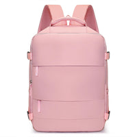 Handgepäck-Rucksack in Rosa – Vorderansicht