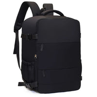 Handgepäck-Rucksack in Schwarz – Seitenansicht