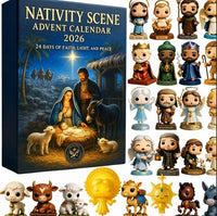 Acryl-Adventskalender 2026 Motiv Krippe