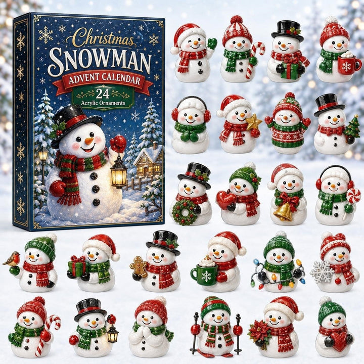 Adventskalender 2026 – Acryl-Anhänger für den Christbaum, verschiedene Motive