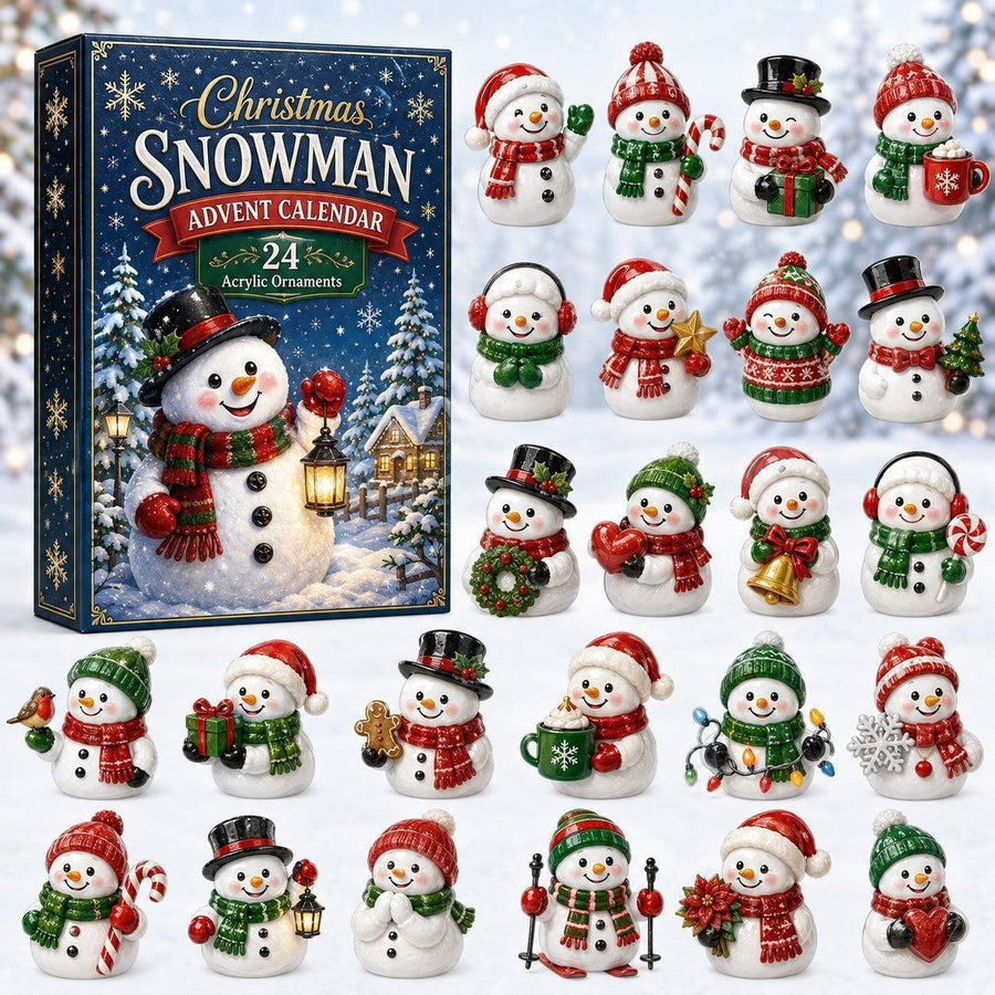 Adventskalender 2026 – Acryl-Anhänger für den Christbaum, verschiedene Motive